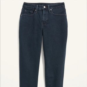 Old Navy curvy high waisted straight dark wash jeans